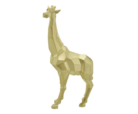 Adorno Girafa em Resina Betsy - Dourado