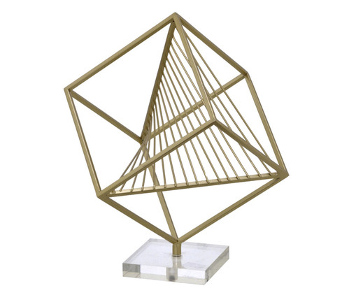 Escultura em Metal Curd - Dourado, gold | WestwingNow