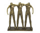 Escultura Three Frinds em Resina - Dourado, gold | WestwingNow