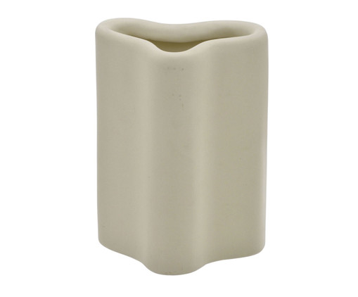 Vaso em Cerâmica Badger - Creme, beige | WestwingNow