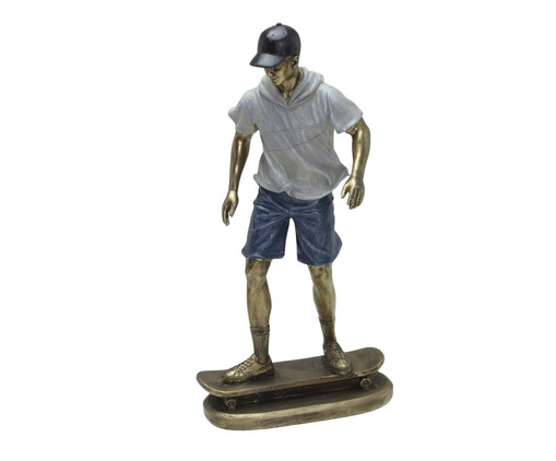 Estatueta Skatista em Resina I, blue | WestwingNow