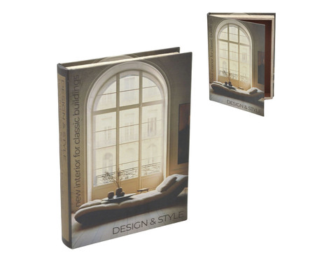 Livro Caixa Window - Marrom