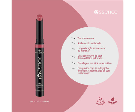 Batom cremoso THE slim STICK essence - 106 The Pinkdrink | WestwingNow