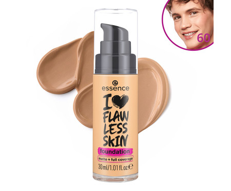 Base líquida essence I Love Flawless essence Skin - 60 Dark Ivory | Westwing