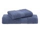 Jogo de Toalhas de Banho Gigante Fio Penteado Canelado Azul Classic, blue | WestwingNow