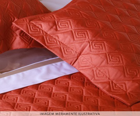 Colcha Matelassada 400 fios - Terracota | Westwing
