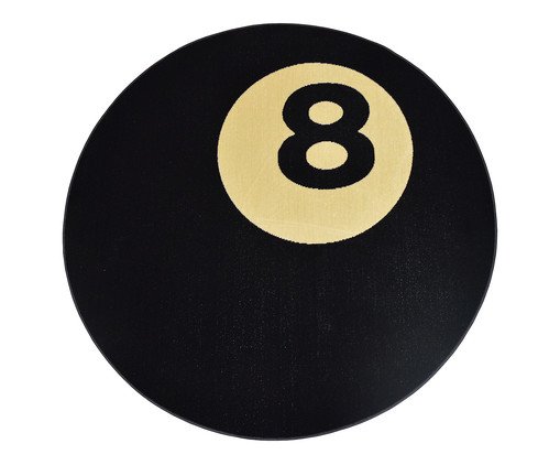 Tapete Madagascar Bola Oito Preto, black | WestwingNow
