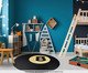 Tapete Madagascar Bola Oito Preto, black | WestwingNow