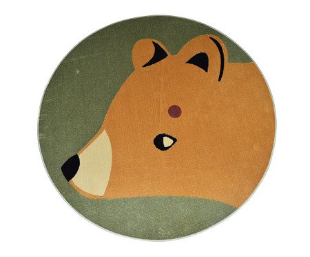 Tapete Madagascar Bear Verde e Creme | Westwing