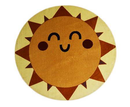 Tapete Madagascar Sol Amarelo e Creme | Westwing