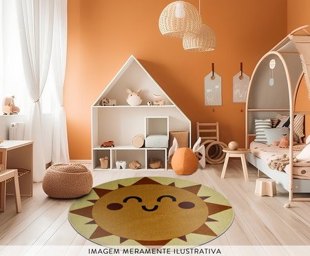 Tapete Madagascar Sol Amarelo e Creme | Westwing