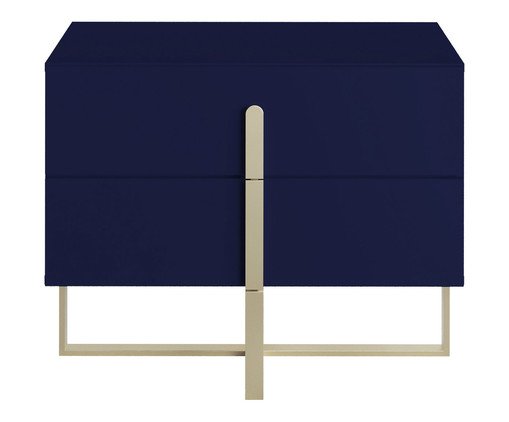 Mesa de Cabeceira Auri Azul e Champanhe, Azul | WestwingNow