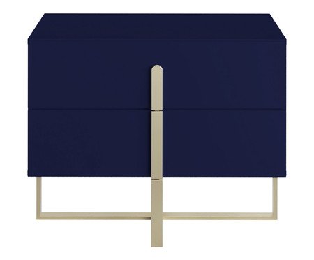 Mesa de Cabeceira Auri Azul e Champanhe | Westwing