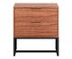 Mesa de Cabeceira Itzzon Castanho e Preto, Marrom | WestwingNow