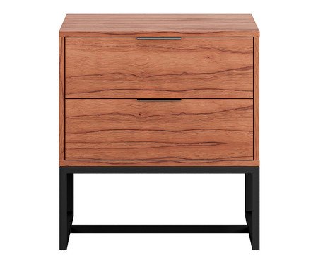 Mesa de Cabeceira Itzzon Castanho e Preto | Westwing
