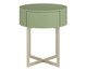 Mesa de Cabeceira Redonda Pecci Verde Caruá e Champanhe, Verde | WestwingNow