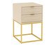 Mesa de Cabeceira Bonn Frapê e Dourado, Cru | WestwingNow