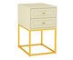 Mesa de Cabeceira Bonn Frapê e Dourado, Cru | WestwingNow