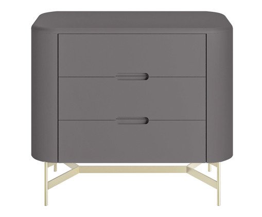 Mesa de Cabeceira Greyz Cinza e Champanhe, Cinza | WestwingNow