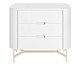 Mesa de Cabeceira Greyz Branco e Champanhe, Branco | WestwingNow