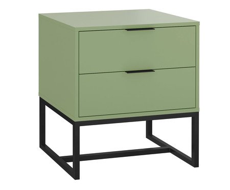 Mesa de Cabeceira Itzzon Verde Caruá e Preto | Westwing