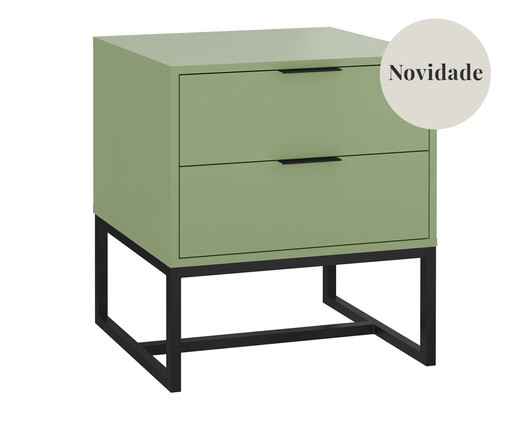 Mesa de Cabeceira Itzzon Verde Caruá e Preto, Verde | WestwingNow