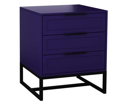 Mesa de Cabeceira Asine Azul e Preto | Westwing