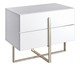 Mesa de Cabeceira Auri Branco e Champanhe, Branco | WestwingNow
