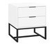Mesa de Cabeceira Itzzon Branco e Preto, Branco | WestwingNow