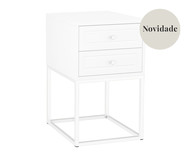 Mesa de Cabeceira Bonn Branco | WestwingNow