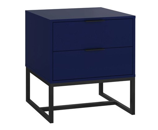 Mesa de Cabeceira Itzzon Azul e Preto, Azul | WestwingNow