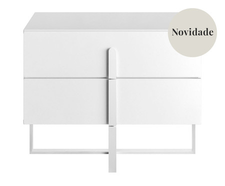 Mesa de Cabeceira Auri Branco | Westwing