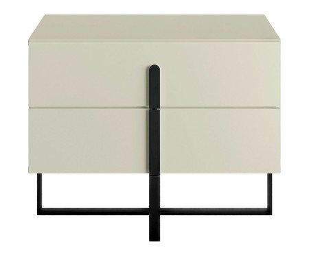 Mesa de Cabeceira Auri Frapê e Preto | Westwing