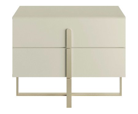Mesa de Cabeceira Auri Frapê e Champanhe | Westwing