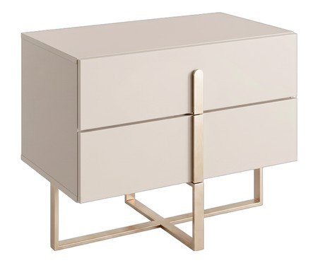 Mesa de Cabeceira Auri Frapê e Champanhe | Westwing