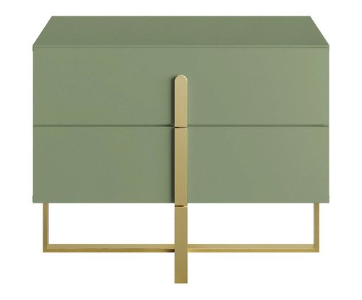 Mesa de Cabeceira Auri Verde Caruá e Dourado, Verde | WestwingNow