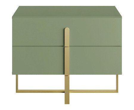 Mesa de Cabeceira Auri Verde Caruá e Dourado | Westwing