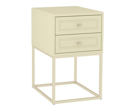 Mesa de Cabeceira Bonn Frapê, Cru | WestwingNow