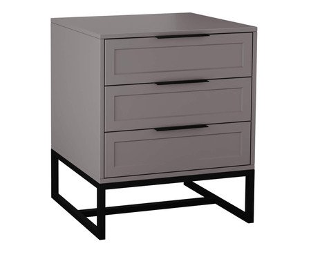 Mesa de Cabeceira Asine Cinza e Preto | Westwing