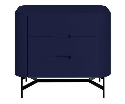 Mesa de Cabeceira Greyz Azul e Preto, Azul | WestwingNow