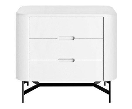 Mesa de Cabeceira Greyz Branco e Preto | Westwing