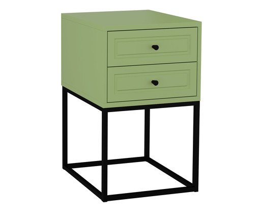 Mesa de Cabeceira Bonn Verde Caruá e Preto, Verde | WestwingNow