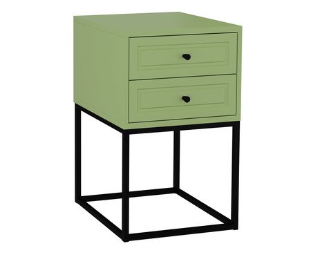 Mesa de Cabeceira Bonn Verde Caruá e Preto | Westwing