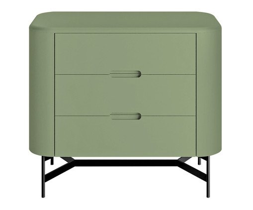 Mesa de Cabeceira Greyz Verde Caruá e Preto, Verde | WestwingNow