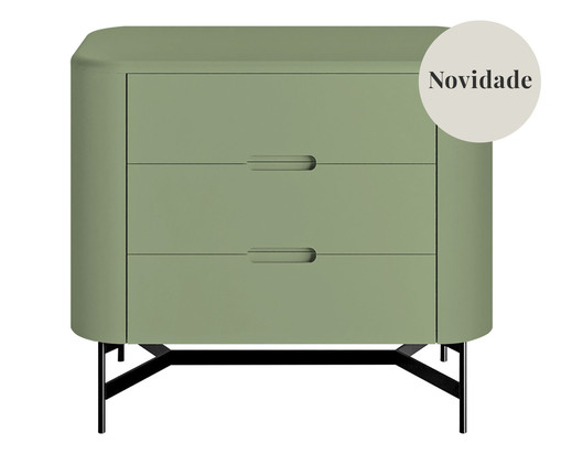 Mesa de Cabeceira Greyz Verde Caruá e Preto, Verde | WestwingNow