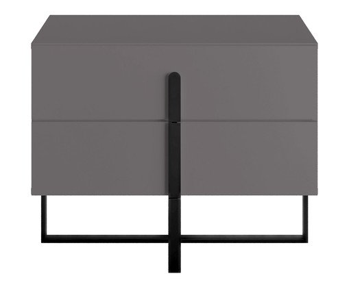Mesa de Cabeceira Auri Cinza e Preto, Cinza | WestwingNow