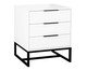 Mesa de Cabeceira Asine Branco e Preto, Branco | WestwingNow