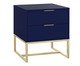Mesa de Cabeceira Itzzon Azul e Champanhe, Azul | WestwingNow