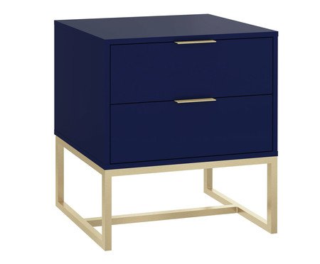 Mesa de Cabeceira Itzzon Azul e Champanhe | Westwing