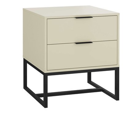 Mesa de Cabeceira Itzzon Frapê e Preto | Westwing